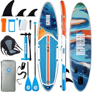 Niphean SUP Gonfiabile Adulti con Tutti gli Accessori, 320cm Stand up Paddle Gonfiabile per Tutti i Livelli, Paddle Board con Capacità di 200kg per 2 Persone, Tavola da SUP Gonfiabile con Sedia