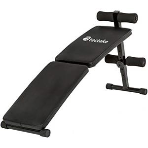 TecTake Panca per Addominali Fitness Palestra Pesi Allenamento Pieghevole Regolabile | ca. 120x33x63 cm