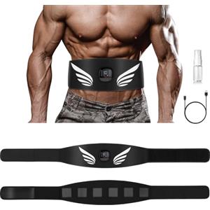 Profey EMS Elettrostimolatore Addominali, Elettrostimolatore Muscolare con 10 modalità 30 Intensità E Indicatore di Consumo Calorico, Stimolatore Muscolare Ricaricabile Maschile e Femminile