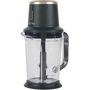 Petra PT5393BGRYVDE Frullatore senza fili con caraffa, batteria ricaricabile (10,8 V), 2 velocità, 1,5 l senza BPA, lama in acciaio inox, base antiscivolo, LED, tritaghiaccio, ml/l/cup/once