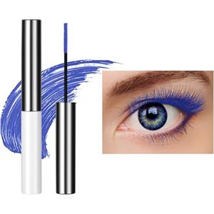 LOPHE Mascara Volumizzante, Mascara Colore Waterproof, Allungamento Volume Mascara, Lunga Durata, False Effetto Extension Make-Up 5ML(Sapphire Blue)