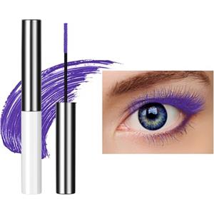 LOPHE Mascara Volumizzante, Mascara Colore Waterproof, Allungamento Volume Mascara, Lunga Durata, False Effetto Extension Make-Up 5ML(Violet)