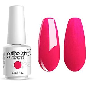 Vishine - Smalto per unghie semipermanente, da far asciugare in macchine a luce UV LED, 8 ml, rosa scuro n. 770