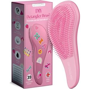 Lily England Migliore Spazzola Districante - Spazzola Scioglinodi per Capelli Bagnati, Asciutti, Sottili, Folti e per i Più Piccoli - Tutti i tipi di Capelli. Basta nodi! Il Regalo Giusto (Rosa) - Lily England