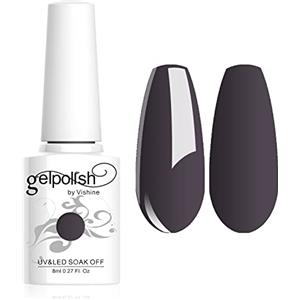Vishine Smalto Semipermente per Unghie in Gel UV LED Smalti per Unghie Colori per Soak Off Manicure e Pedicure 8ml 1pzs - grigio scuro #1538