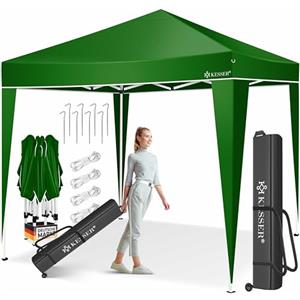 KESSER® Gazebo 3x3m | Impermeabile | incl. Custodia | Sistema Pop-up a Scatto | Protezione UV 50+ | Padiglione Pieghevole | Tenda da Giardino | Tenda per Eventi | montanti di Metallo