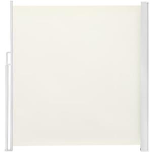 WOLTU Paravento Esterno, Tenda Laterale Retrattile, 180x350 cm, Frangivista, Protezione Solare & Antivento, per Giardino, Balcone, Terrazza, Patio, Crema