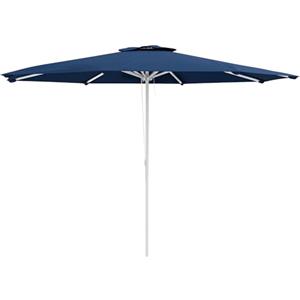 Outsunny Ombrellone da Giardino ad Altezza Regolabile con Presa d'Aria, Ombrellone per Esterni in Metallo e Poliestere, Ø292x242 cm, Blu Scuro