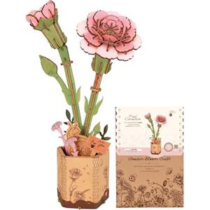 ROBOTIME Fiori Secchi Decorativi, Puzzle 3D in Legno, Modellismo da Costruire Adulti, Regali Compleanno Donna San Valentino, Decorazione per la Casa, TW051