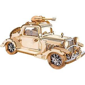 ROBOTIME Puzzle 3D In Legno Vintage Bubble Car Kit Modellismo Per Adulti Per Costruire Il Tuo Puzzle Tagliato Al Laser Kit Di Costruzione Regali Per Ragazzi