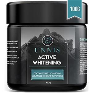 UNNIS Carbone Attivo Kit Sbiancante Denti Professionale Dentifricio Carbone Attivo Denti Sbiancante Per Denti Sbiancamento Dentale Polvere Sbiancante Dental Care Charcoal Teeth Whitening Powder