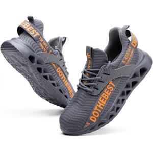 Furuian Scarpe Antinfortunistiche Uomo Donna Leggere Traspiranti Scarpe da Lavoro con Punta in Acciaio Sportive Sicurezza Scarpe
