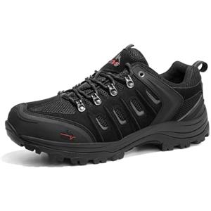 NORTIV 8 Scarpe da Trekking Traspiranti Uomo Scarpe da Leggere Basse Impermeabili per Arrampicata All'aperto,Size 44,Nero/Grigio,Quest-1