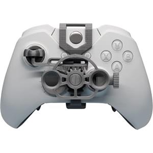 Generico Ruota per Xbox X/S/One/Elite, volante da corsa stampato in 3D per giochi da corsa, joystick ausiliario per controller di gioco, gamepad per simulatore (argento)