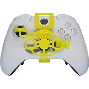 Generico Ruota per Xbox X/S/One/Elite, volante da corsa stampato in 3D per giochi da corsa, joystick ausiliario per controller di gioco, gamepad per simulatore (giallo)