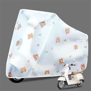 KASESSS Telo Coprimoto, Telo Moto Materiale PEVA, Telo Moto per Esterno Impermeabile con Protezione UV, Coprimoto Impermeabile per Esterno Interno, Copri Moto da Esterno, Telo Copri Scooter 220x120 cm