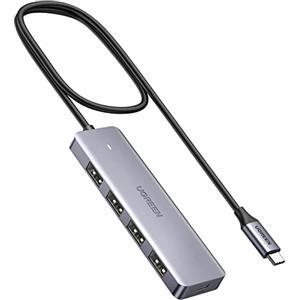 UGREEN Hub USB C 4 Porte 5Gbps Dongle Adattatore Type C OTG Per iPhone 16 Plus Max, MacBook Pro Air M3 M2 M1, Galaxy S24 Ultra, Surface (60cm)