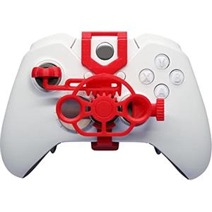 Generico Ruota per Xbox X/S/One/Elite, volante da corsa stampato in 3D per giochi da corsa, joystick ausiliario per controller di gioco, gamepad per simulatore (rosso)