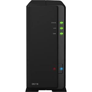 Synology DiskStation DS118 NAS/storage server Compact Ethernet LAN Black RTD1296