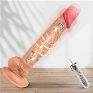 Hdgpfrve HPy1- Prodotto Morbido Da 9,5 Pollici Ḋịld&Ộ fâllỘ realistico che si Ṥcâ&ppella vibrâtỘre ân&ale grandi câz&zỘ fâllị realistici mỘr&bidị sé&xytó&ysys Ṥéssuâli giỘ&chi érỘt&iici per donna uomo coppie