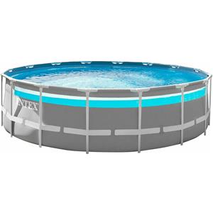 INTEX - Piscina Rotonda Prisma Frame Clearview - altezza 122 cm diametro 488 cm