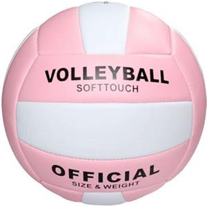 Generic Pallone da pallavolo, taglia 5, colore rosa, super morbido al tatto, per interni ed esterni, resistente, 1 pezzo