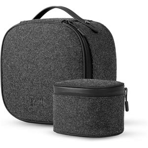KIWI design P4 Set di Custodia in Due Pezzi Adatto con Meta Quest 3S/Quest 3/Quest 2/Vision Pro e Accessori per Controller Touch, Mini Custodia da Viaggio,Non Adatto a Fasce Elite/Halo o a Batteria