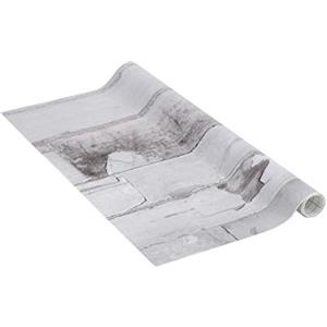 Venilia Pellicola adesiva, Pietra muro grigio grigio, 67,5cm x 1,5m, Spessore 95μ, Pellicola autoadesiva per mobili o cucina, carta da parati, PVC senza ftalati, Prodotto in UE