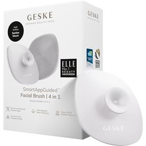 GESKE | Spazzola per il viso SmartAppGuided™ 4 in 1 | Spazzola per la pulizia del viso | Spazzola morbida in silicone | Pulizia del viso professionale | Pulizia della pelle