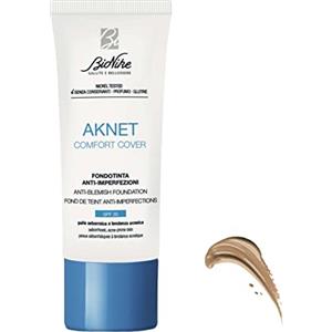 BioNike Aknet - Comfort Cover Fondotinta N. 103 Beige, Anti-imperfezioni, Dona un Risultato Leggero, Naturale e Confortevole sulla pelle, 30 ml