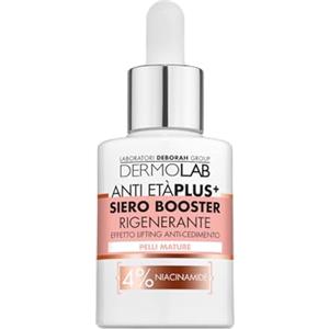 Dermolab - Siero Viso Booster Anti Età Plus+, per Pelli Mature, Effetto Lifting Anti-Cedimento Rigenerante, Contrasta la Perdita di Collagene ed Elastina, Dermatologicamente Testato, 30 ml