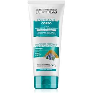 Dermolab - Scrub Esfoliante Corpo, per Tutti i Tipi di Pelle, Effetto Idratante e Purificante, Favorisce la Microcircolazione e Stimola il Rinnovamento Cellulare, Dermatologicamente Testato, 200 ml