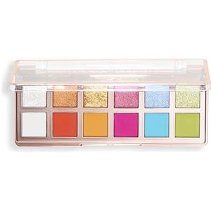 Revolution Beauty London Revolution, The Vibrant Icon Brights Palette, 12 Tonalità di Make-Up Pigmentate in Crema, Matte e Shimmer, Formula Compatta e Sfumabile, Vegan & Cruelty-Free