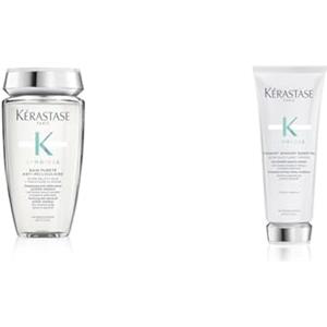 Kérastase, Symbiose, Shampoo Antiforfora Purificante & Lenitivo 250 ml + Balsamo Districante Antiforfora 200 ml + Siero Notte Riequilibrante 90 ml