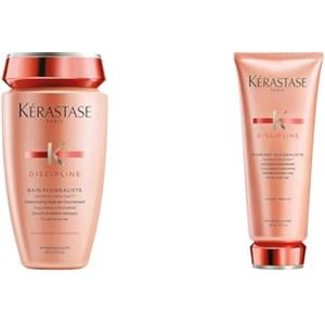 Kérastase, Discipline, Shampoo Lisciante 250 ml + Balsamo Disciplinante 200 ml, Per Capelli Indisciplinati