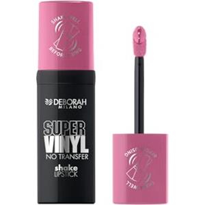 Deborah Milano - Super Vinyl Shake Lipstick Rossetto Liquido Vinilico, N.8 Orchidid Pink, Colore Intenso e No Transfer, Dona Labbra Viniliche e Impeccabili fino a 16 Ore, 4ml