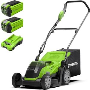 Greenworks 40V Tagliaerba a Batteria per Prati Fino a 400m², Ampiezza di Taglio 35cm & Lama di Ricambio da 35 cm (2920107) per Tosaerba a Batteria Greenworks G40LM35 e GLM1035