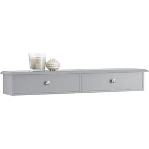 SoBuy FRG43-HG Mensola con cassetti, Libreria, porta gioielli a chiavi, Grigio