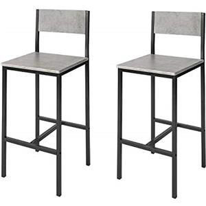 SoBuy Set 2 sedie bar Mobile bar per casa Altezza 67 cm (FST53-HGX2)