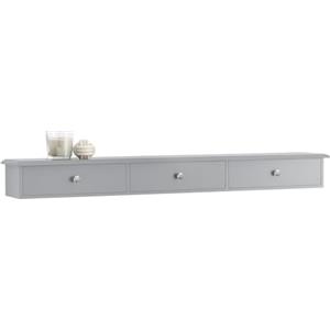 SoBuy Consolle Grigio Mensola con cassetto Libreria da muro L93.5*P15*A10cm, FRG43-L-HG