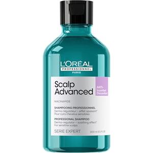 L'Oréal Professionnel Paris Shampoo Lenitivo, Per Cuoio Capelluto Sensibile, Per Capelli Luminosi e Setosi, Con Niacinamide, Anti-Discomfort, Scalp Advanced, 300 ml