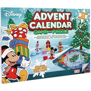 Disney - Calendario dell'Avvento, gioco da tavolo, 25 pezzi, ufficiale, per bambini dai 3 anni