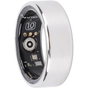Vikye Smart Ring Health Tracker, IP68 Resistente All'acqua Monitoraggio del Sonno Anelli di Salute Indossabili, Anelli di Monitoraggio del Fitness per Uomini e Donne, con APP, Argento