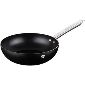 BerlingerHaus Berlinger Haus Padella wok a induzione, 28 cm, in alluminio con manico in acciaio inox/nero/Platinum Collection