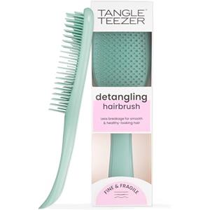 Tangle Teezer The Fine & Fragile Wet Detangler Spazzola per capelli, Meno rotture, Ottimale per capelli diradati, trattati con colori e cuoio capelluto sensibile, Verde Acqua Scuro