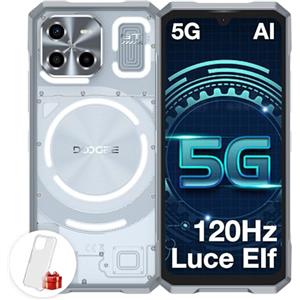 DOOGEE Blade GT 2025 Rugged Smartphone 5G, 32GB+256GB, LED Light Effect, 10.5mm Ultra-thin Body+260g, 6.72