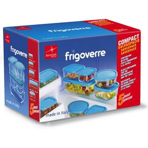 Bormioli Rocco Frigoverre Classic Contenitore Per Alimenti - Set 5 Pz