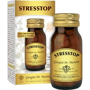 Dr. Giorgini STRESSTOP - Integratore alimentare in pastiglie con triptofano, aminoacidi e lavanda per il rilassamento e il benessere dell'umore
