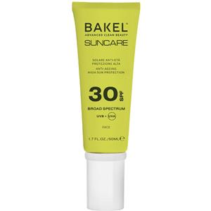 Bakel Crema Solare Viso Anti-Età SPF 30 - 50 ml con 30 Ingredienti Attivi Clean