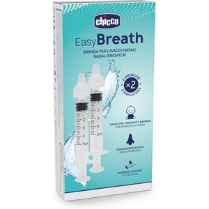 Chicco Easy Breath Siringa per Lavaggi Nasali, 2 siringhe